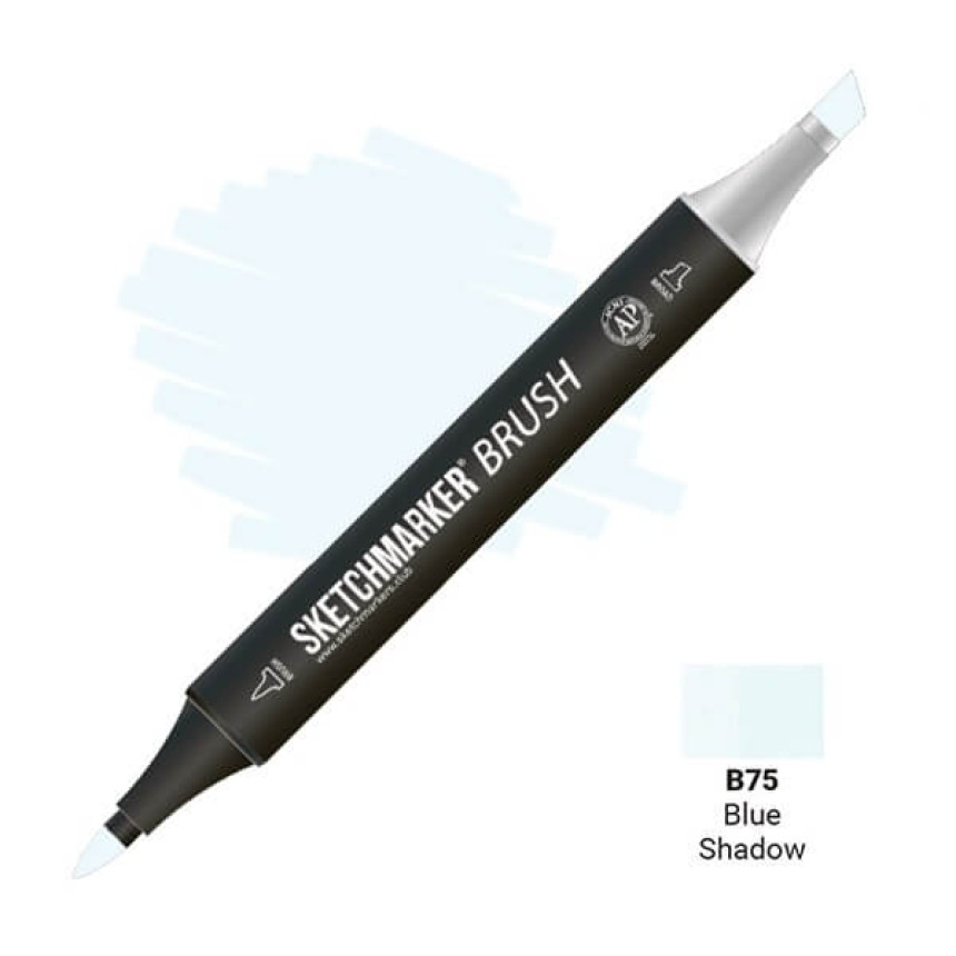 Маркер двосторонній SKETCHMARKER Brush Синя тінь, SMB-B75