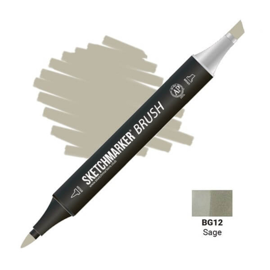 Маркер двосторонній SKETCHMARKER Brush Шавлія, SMB-BG12