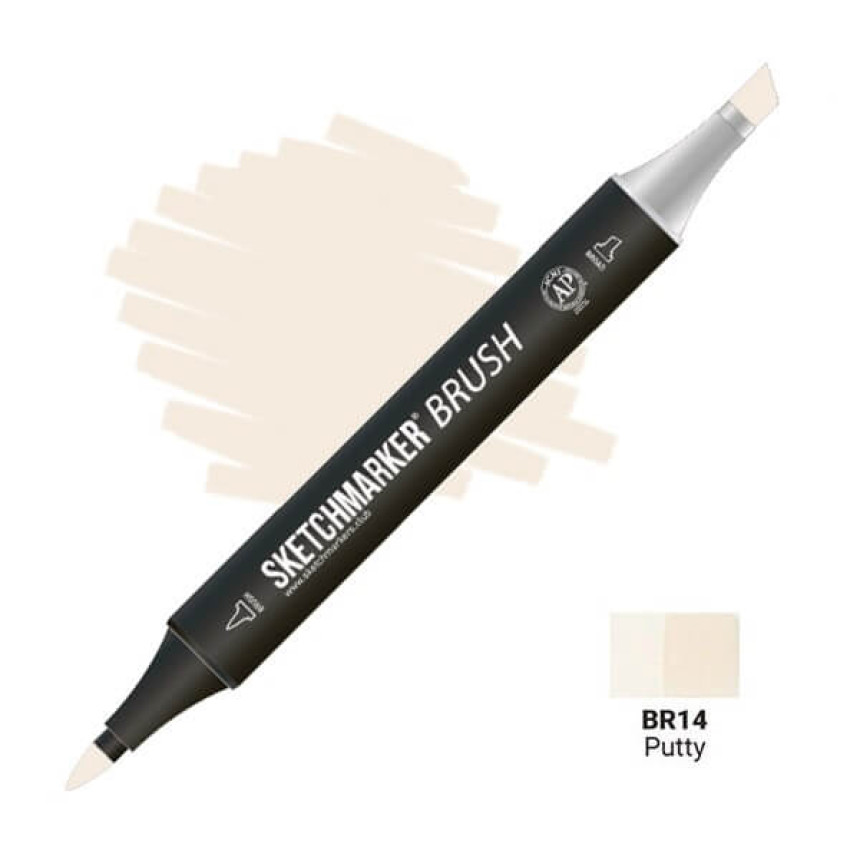 Маркер двосторонній SKETCHMARKER Brush Шпаклівка, SMB-BR14