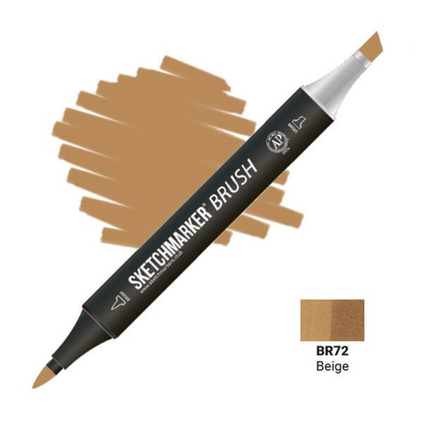 Маркер двосторонній SKETCHMARKER Brush Бежевий, SMB-BR72