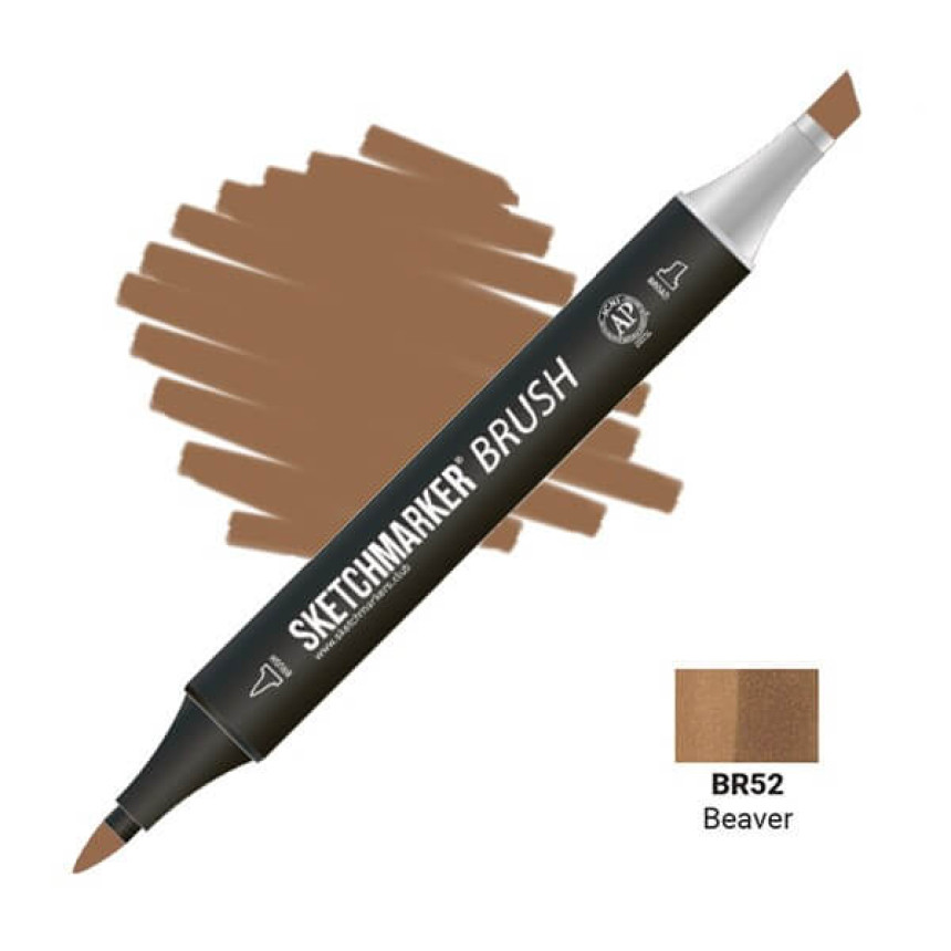 Маркер двосторонній SKETCHMARKER Brush Бобровий, SMB-BR52