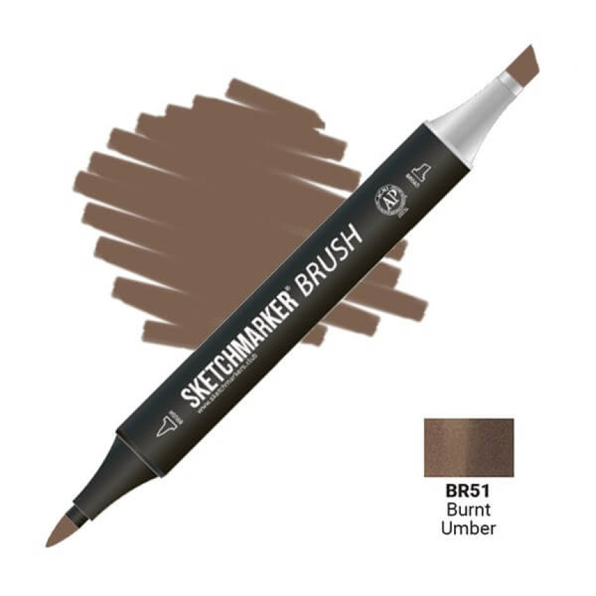 Маркер двосторонній SKETCHMARKER Brush Палена умбра, SMB-BR51