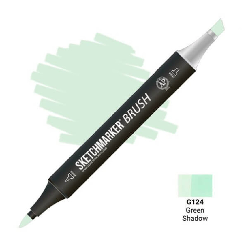 Маркер двосторонній SKETCHMARKER Brush Зелена напівтемрява, SMB-G124
