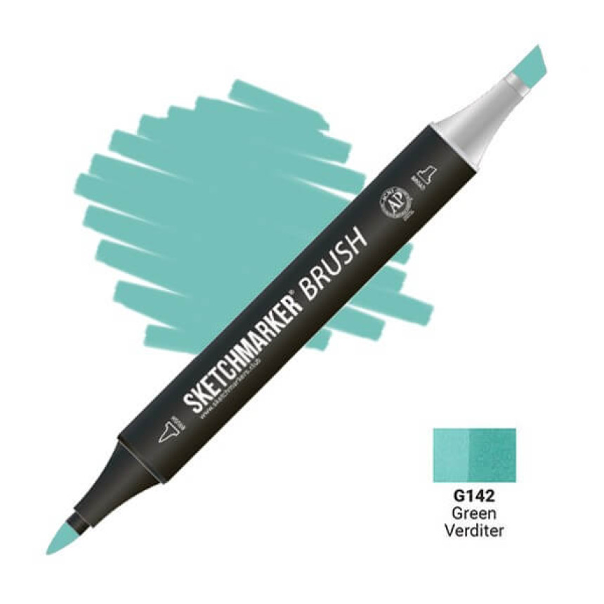 Маркер двосторонній SKETCHMARKER Brush Зелений Вердитер, SMB-G142