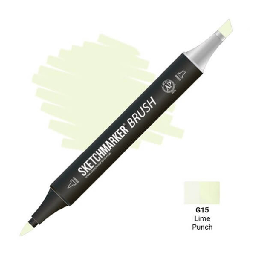 Маркер двосторонній SKETCHMARKER Brush Лаймовий пунш, SMB-G15