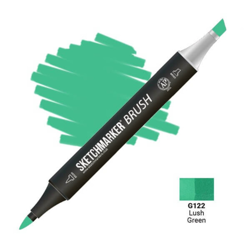 Маркер двусторонний SKETCHMARKER Brush Сочный зеленый, SMB-G122