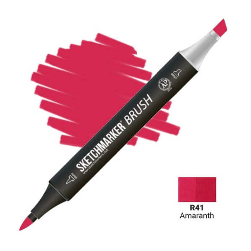 Маркер двосторонній SKETCHMARKER Brush Амарант, SMB-R41