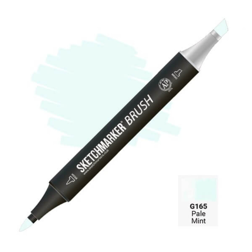 Маркер двосторонній SKETCHMARKER Brush Бліда м`ята, SMB-G165