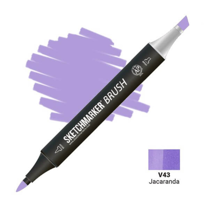 Маркер двосторонній SKETCHMARKER Brush Джакаранда, SMB-V43