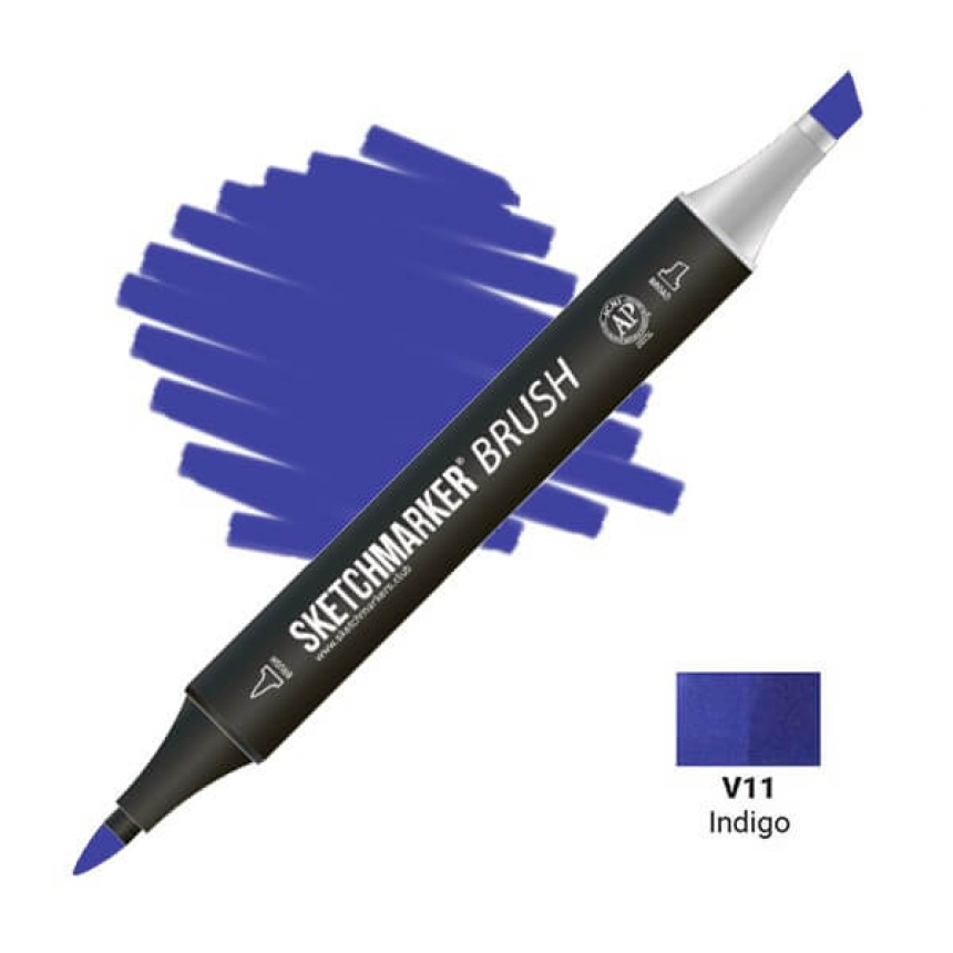 Маркер двосторонній SKETCHMARKER Brush Індиго, SMB-V11