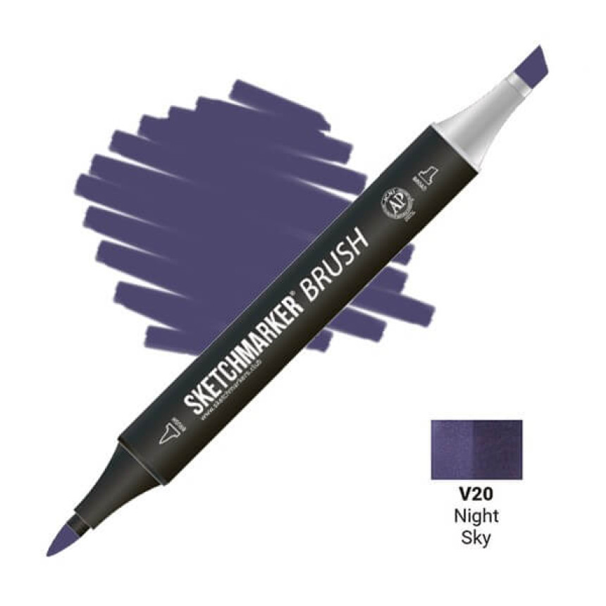 Маркер двосторонній SKETCHMARKER Brush Нічне небо, SMB-V20