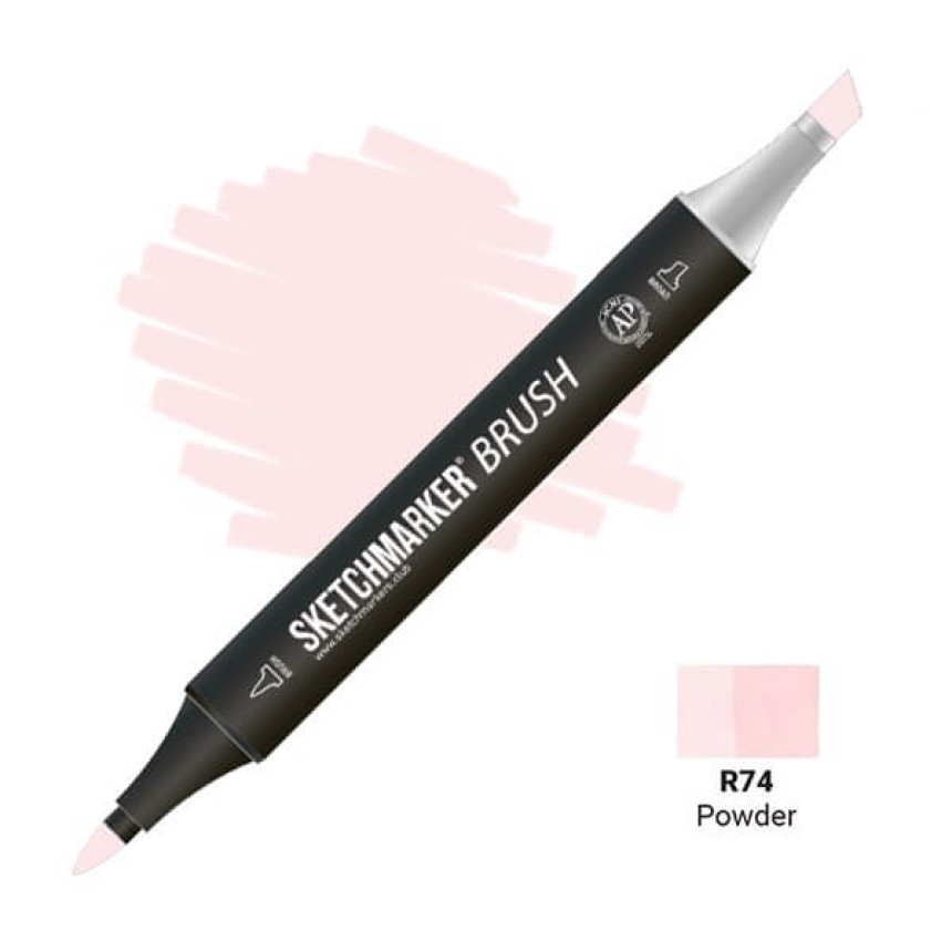 Маркер двосторонній SKETCHMARKER Brush Пудра, SMB-R74