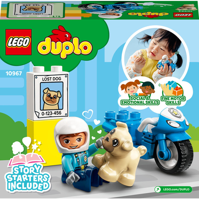 Конструктор Lego Duplo "Полицейский мотоцикл", 10967 1
