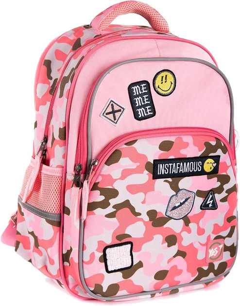 Рюкзак школьный YES S-40 "Smiley World" military girl, 558260 1