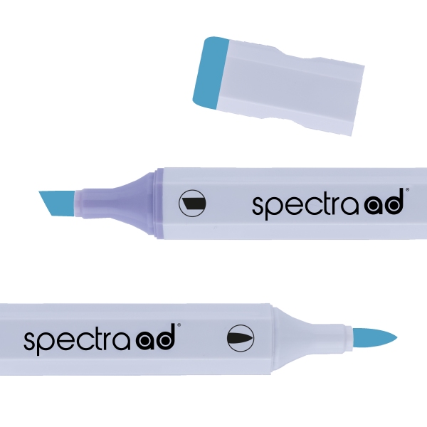 Маркер двосторонній Spectra AD 39 Справжній синій, 039-SADM