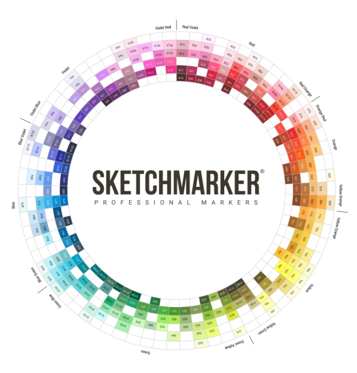 Маркер двосторонній SKETCHMARKER Апельсин, що сміється, SM-O52 2