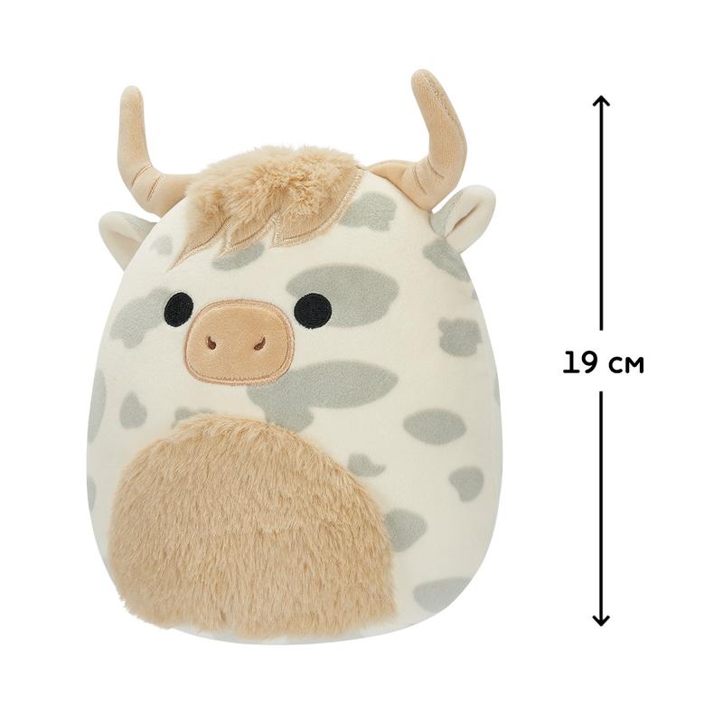М`яка іграшка SQUISHMALLOWS – КОРІВКА БОРСА, 19 см, SQCR04117 1