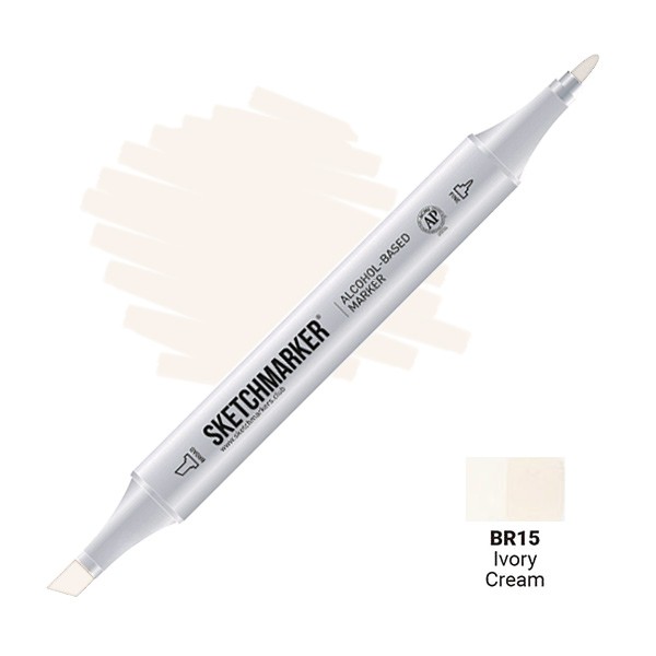 Маркер двосторонній SKETCHMARKER Кремовий, SM-BR15