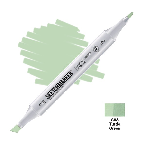 Маркер двосторонній SKETCHMARKER Зелена черепаха, SM-G83