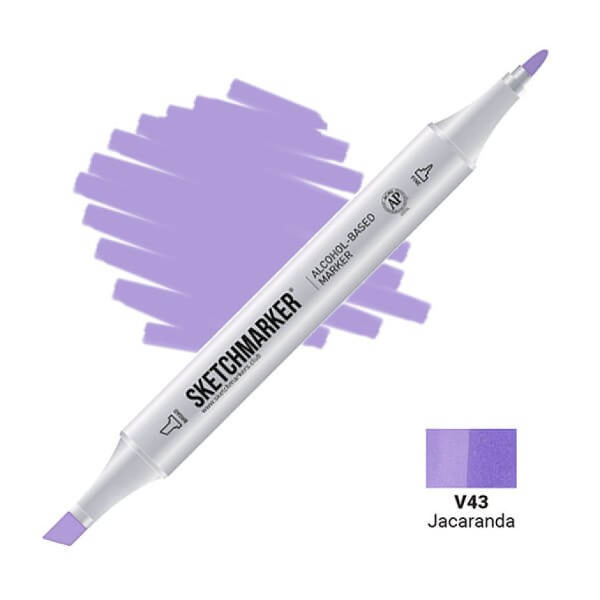Маркер SKETCHMARKER, 2 пера: долото и тонкое, Jacaranda - Джакаранда, SM-V43
