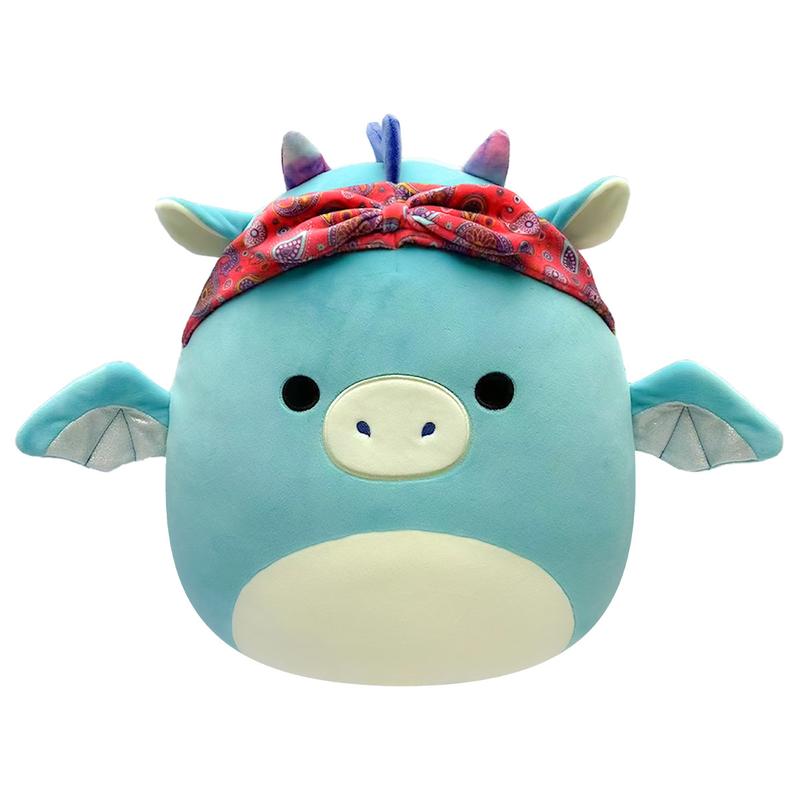 Мягкая игрушка SQUISHMALLOWS – ДРАКОН В БАНДАНЕ, 19 см, SQCR04125