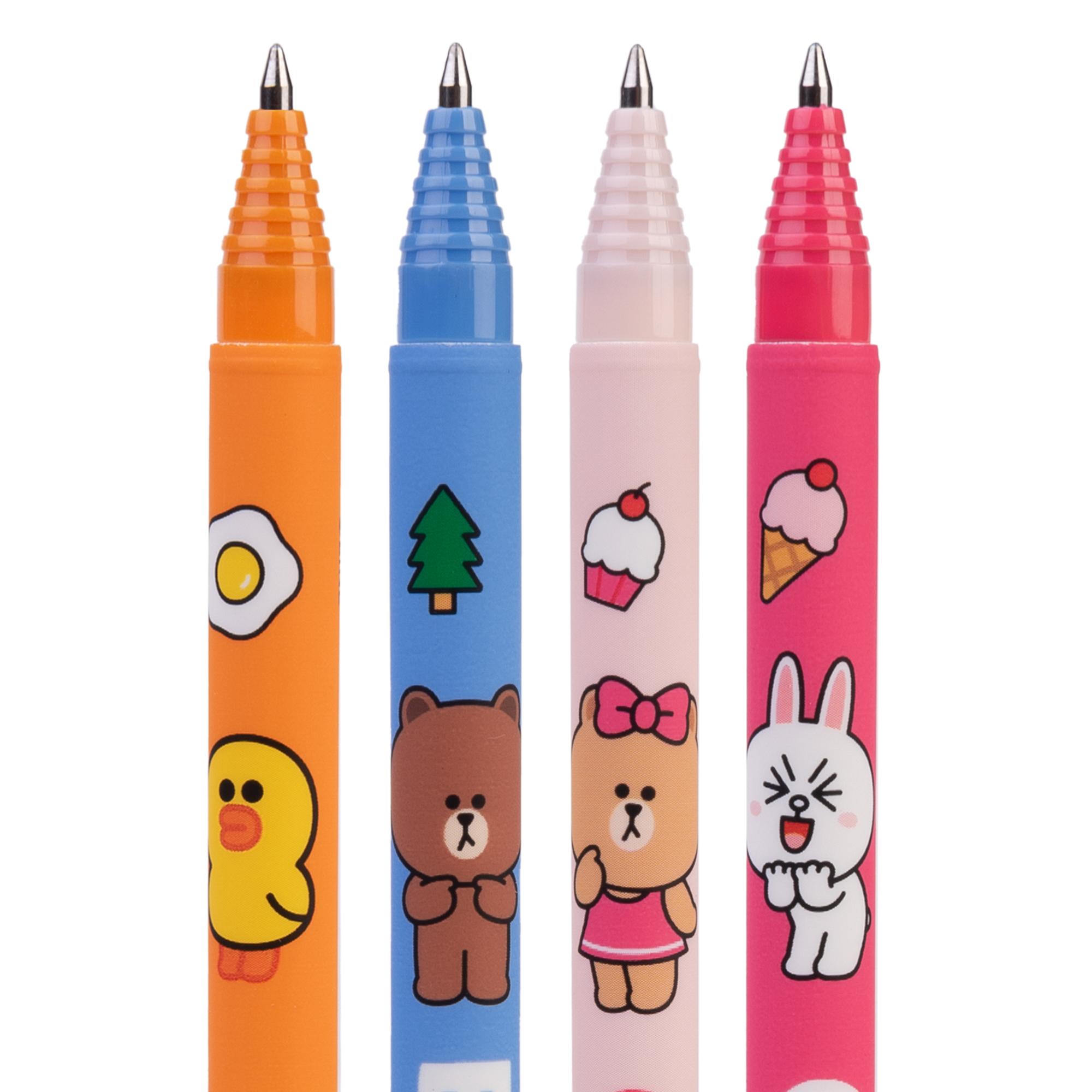 Ручка гелева пиши-стирай "Line Friends", 0,5 мм, синя, 420377 Yes 3