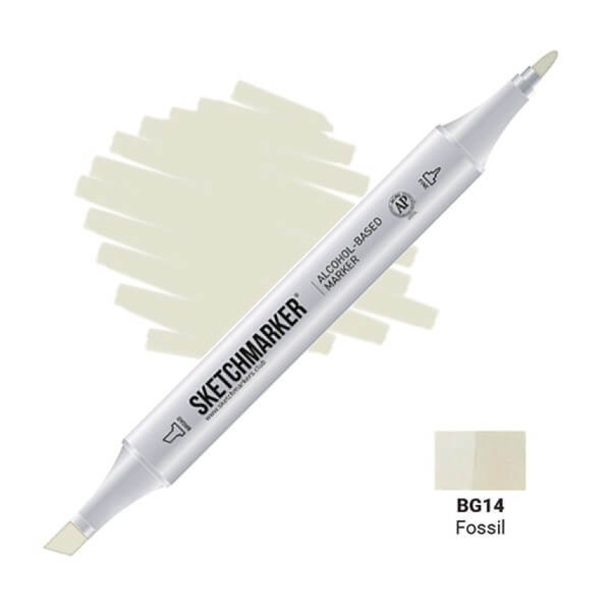 Маркер SKETCHMARKER, 2 пера: долото и тонкое, Fossil - Окаменелость, SM-BG14