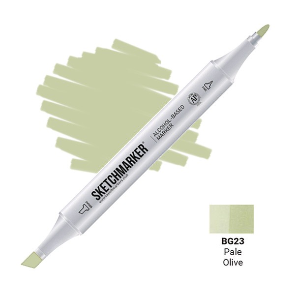 Маркер двосторонній SKETCHMARKER Блідо-оливковий, SM-BG23