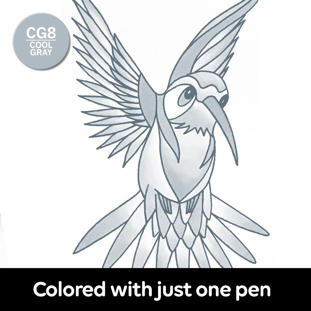 Маркер Chameleon - Cool Grey (холодний сірий), CG8 2