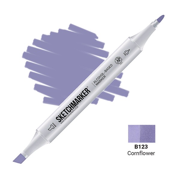 Маркер двосторонній SKETCHMARKER Волошка, SM-B123