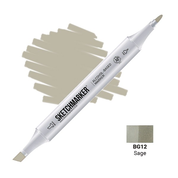 Маркер двосторонній SKETCHMARKER Шавлія, SM-BG12