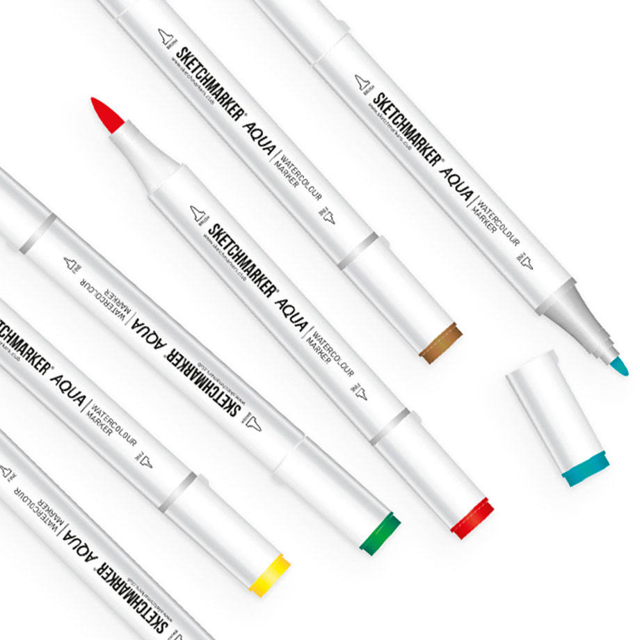 Маркер акварельний двосторонній SKETCHMARKER Aqua Pro Вершковий, SMA-BUTT 1
