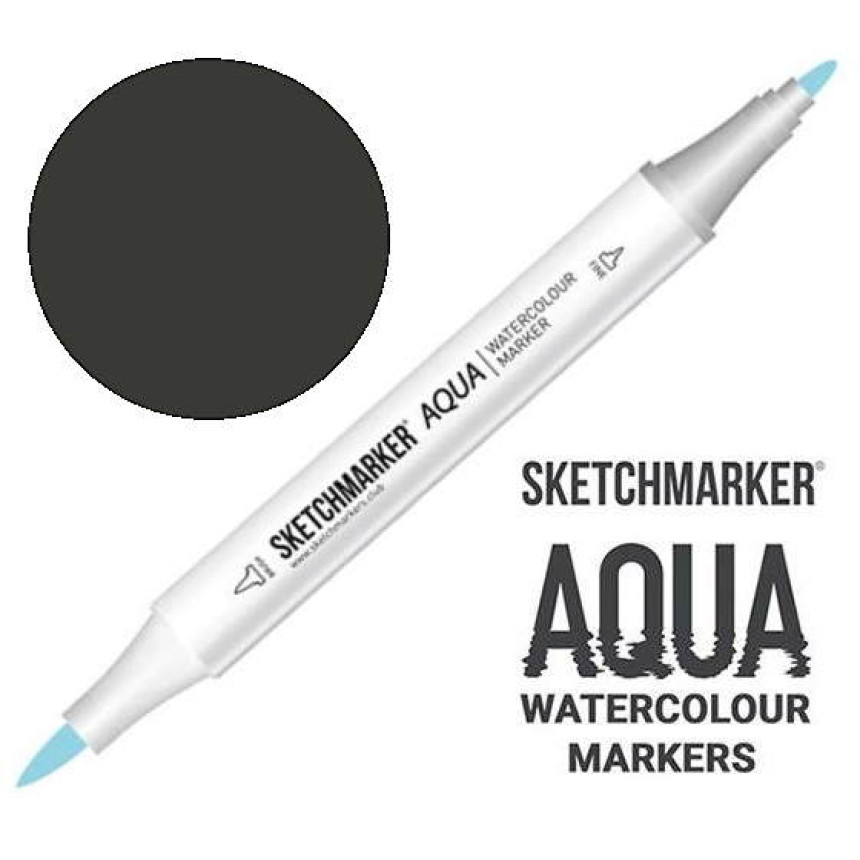 Маркер акварельний двосторонній SKETCHMARKER Aqua Pro Графіт, SMA-GRAPH