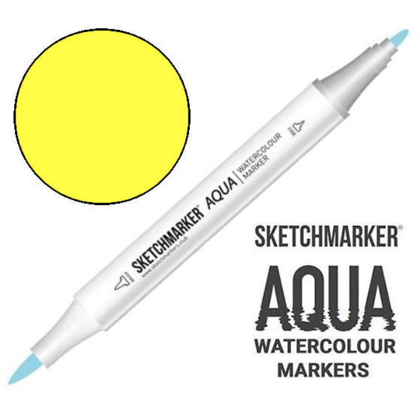 Маркер акварельний двосторонній SKETCHMARKER Aqua Pro Жовтий тюльпан, SMA-TYELL