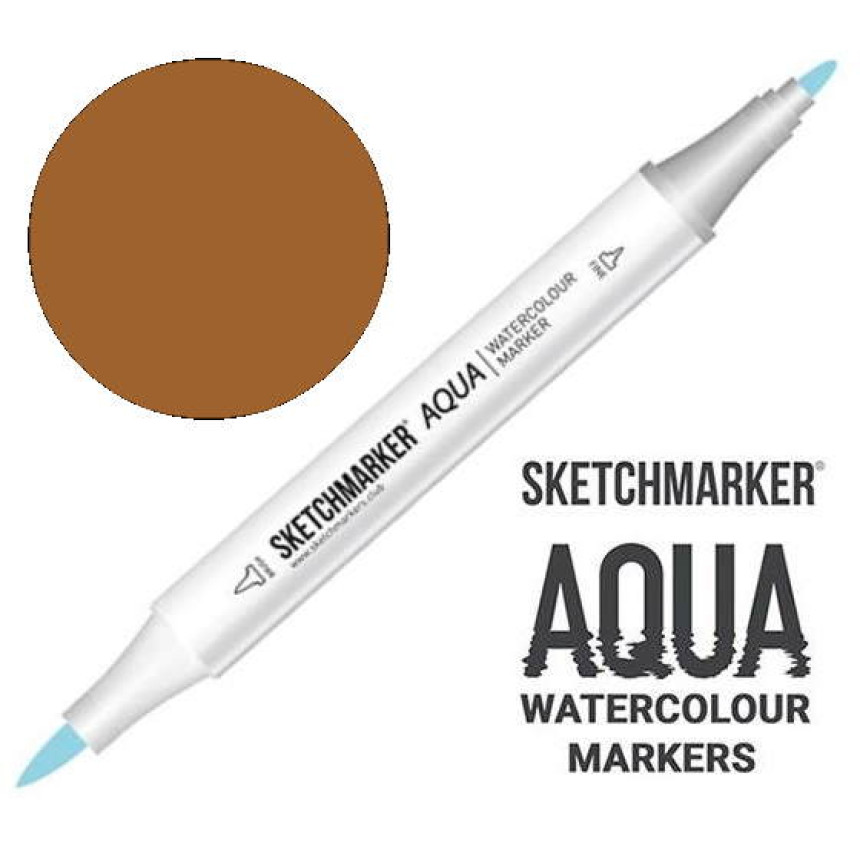 Маркер акварельний двосторонній SKETCHMARKER Aqua Pro Коричнево-бежевий, SMA-BRCAM