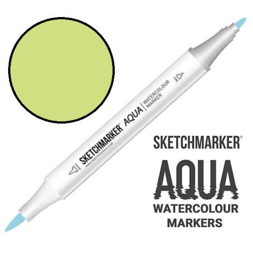 Маркер акварельний двосторонній SKETCHMARKER Aqua Pro Мох, SMA-MOSS