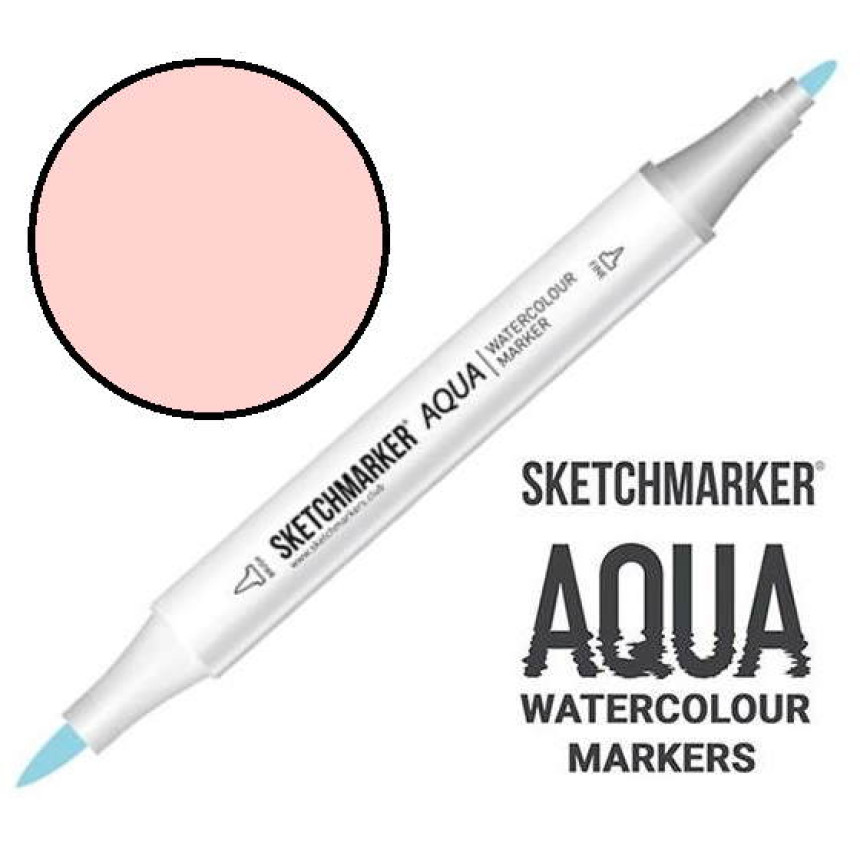 Маркер акварельний двосторонній SKETCHMARKER Aqua Pro Персиковий світлий, SMA-LPEACH
