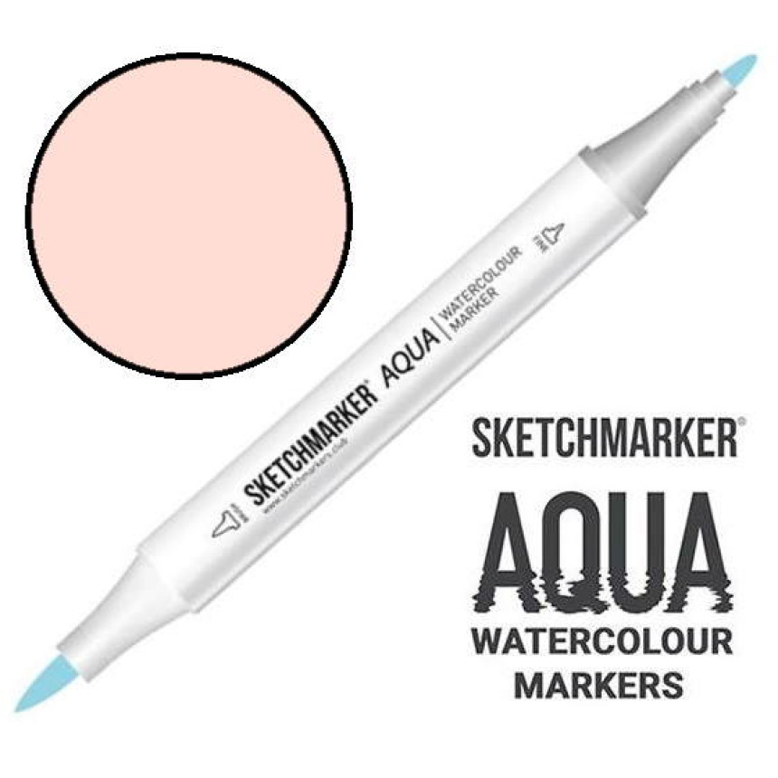 Маркер акварельний двосторонній SKETCHMARKER Aqua Pro Пунцовий, SMA-BLUSH