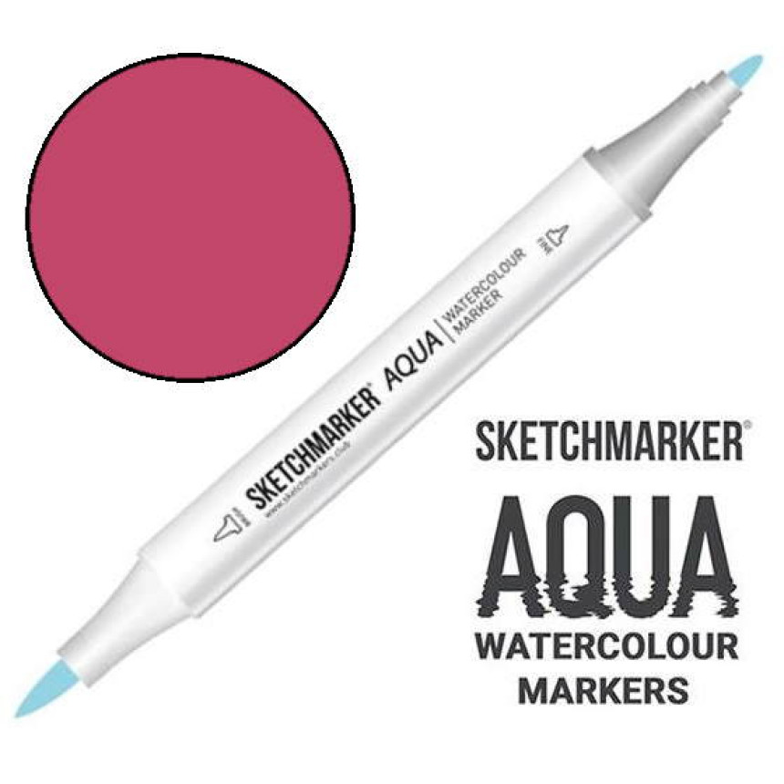 Маркер акварельний двосторонній SKETCHMARKER Aqua Pro Рожевий глибокий, SMA-DEEPP