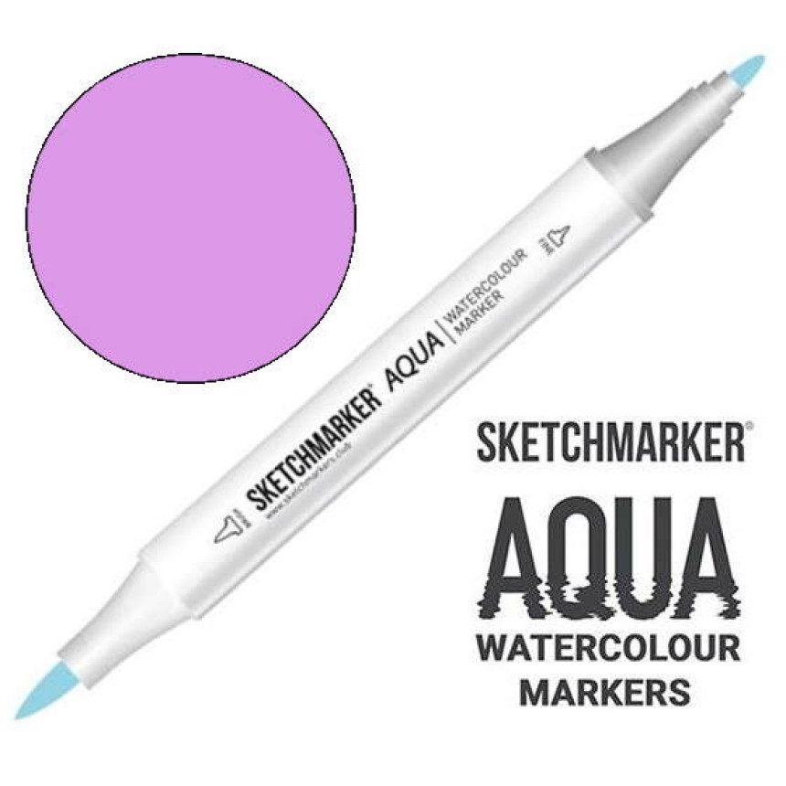Маркер акварельний двосторонній SKETCHMARKER Aqua Pro Рожево-ліловий, SMA-MAUV