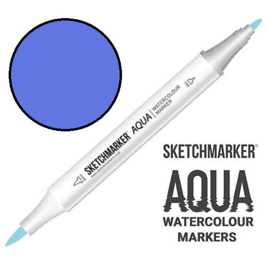 Маркер акварельний двосторонній SKETCHMARKER Aqua Pro Ліловий, SMA-LILAC