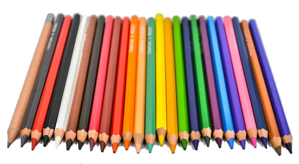 Олівці 24 кол. ColorCore шестигранні, 3100-24CB, Marco 2