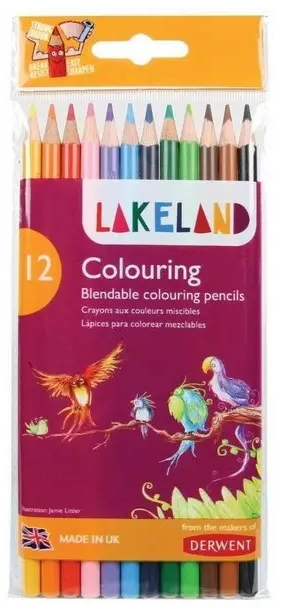 Набор карандашей цветных "Lakeland Colouring Wallet" 12 шт, блистер, D-33356