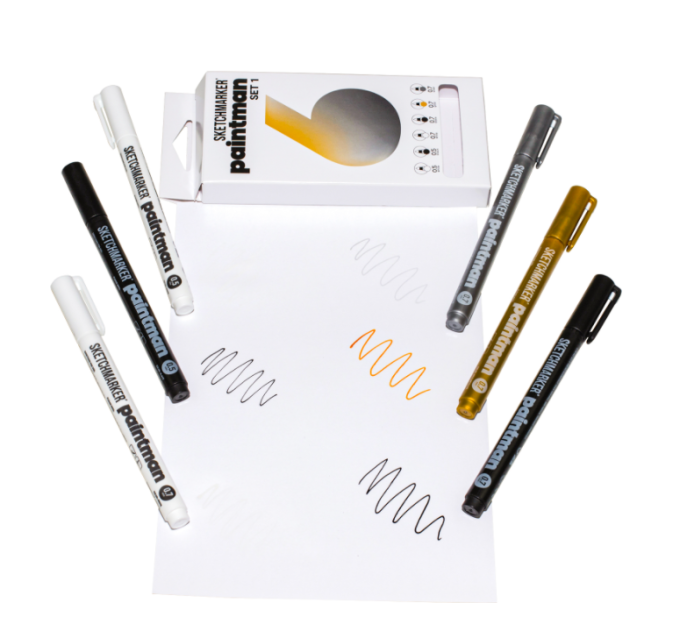 Набор маркеров перманентных SKETCHMARKER Paintman Набор №1, 6 цв. (0,5 мм/0,7 мм), SMPMSET1 4