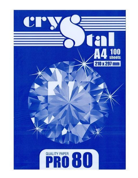 Папір А4 100 арк. 80 г/м2 Crystal Pro, 16.4270