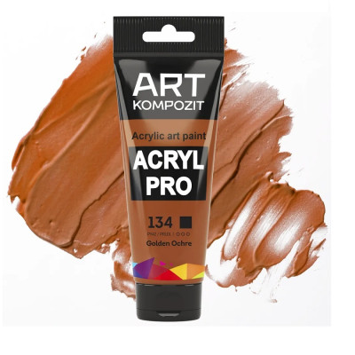 Краска акриловая ART Kompozit 134 охра золотистая 0,075 л туба