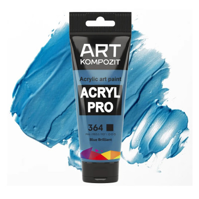 Краска акриловая ART Kompozit 364 ясно голубая 0,075 л туба