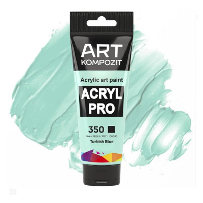 Краска акриловая ART Kompozit 350 турецкая голубая 0,075 л туба