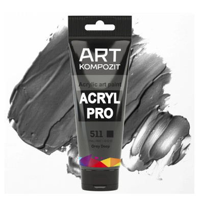 Фарба акрилова ART Kompozit 511 сіра темна 0,075 л туба
