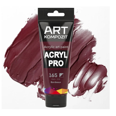 Краска акриловая ART Kompozit 165 бордо 0,075 л туба